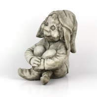 Zahradní skřítek sedící beton 30cm - mrazuvzdorné 