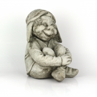 Zahradní skřítek sedící beton 30cm - mrazuvzdorné 