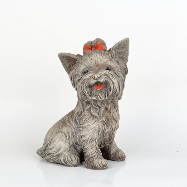 Zahradní socha jorkšír 16x13x26cm