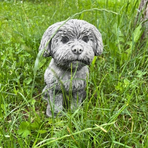 Zahradní socha Maltézský psík 40x33cm 