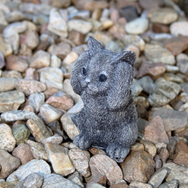 Zahradní soška kotě - zakryté uši