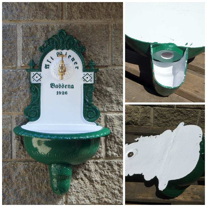 Zahradní umyvadlo Bassena zelené