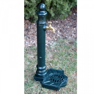 Zahradní výlevka s kohoutkem tmavě zelená - vyřazeno