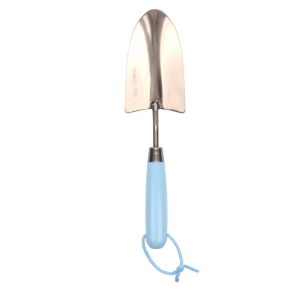 Zahradnická lopatka kovová  v. 31,9 cm,  světle modrá 