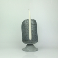 Zámecký vintage svícen 13x13x25cm