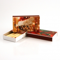 Zápalky s vánočním motivem kočka