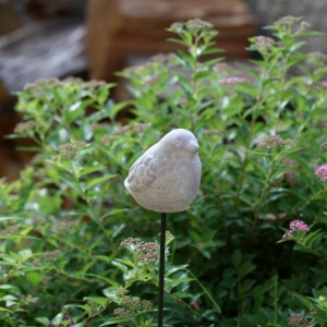 Zápich do trávníku/květináče ptáček 36cm