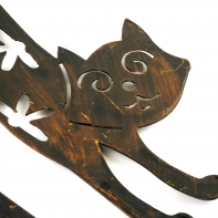 Zápich kočka plechová 52 cm