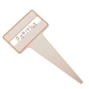 Zapichovací cedulka PAŽITKA v 16,5 cm dřevěná