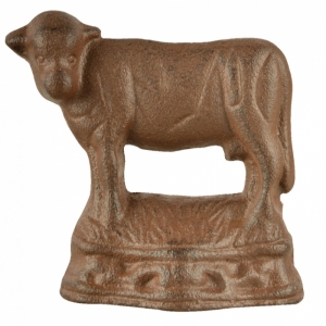 Zarážka dveří kráva 19x18 cm