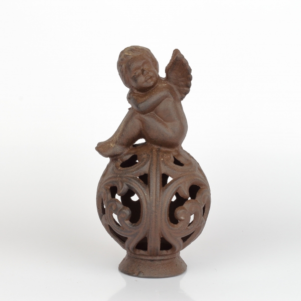 Zarážka dveří litinový anděl 11x23cm