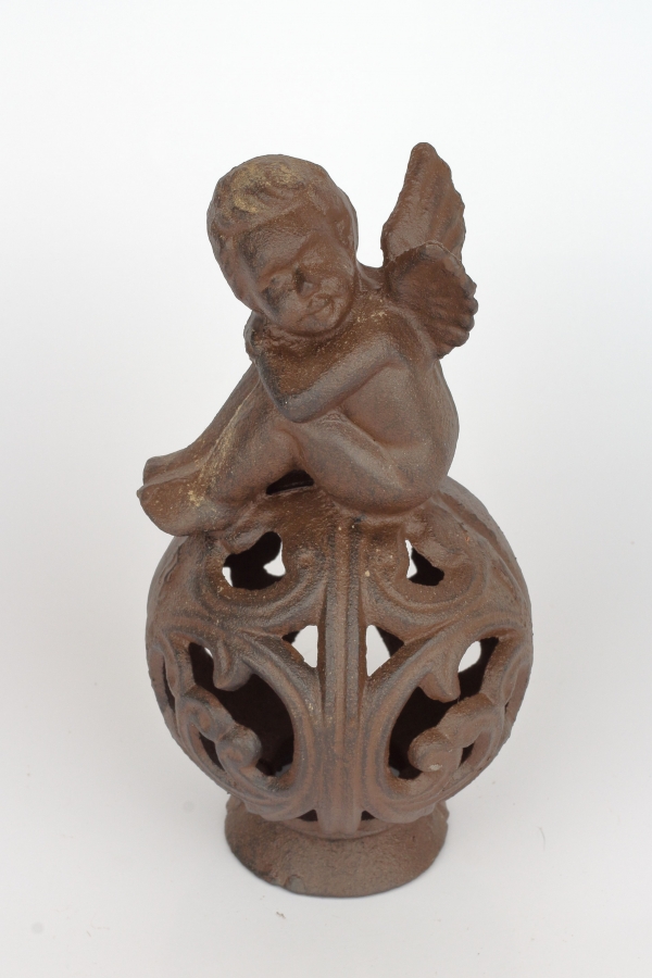 Zarážka dveří litinový anděl 11x23cm