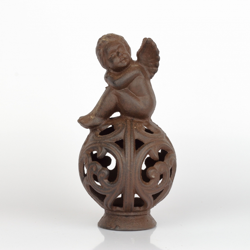 Zarážka dveří litinový anděl 11x23cm