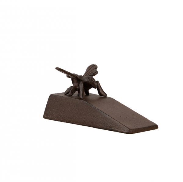 Zarážka dveří s včelkou 15,8 x 7,3 x 7,4 cm litina