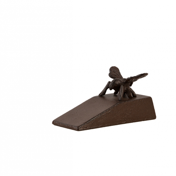 Zarážka dveří s včelkou 15,8 x 7,3 x 7,4 cm litina