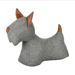 Zarážka na dveře pes knírač 31,4x13,6x20,0 cm