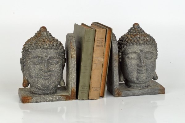 Zarážka na knihy BUDDHA 2ks 15x13x18cm