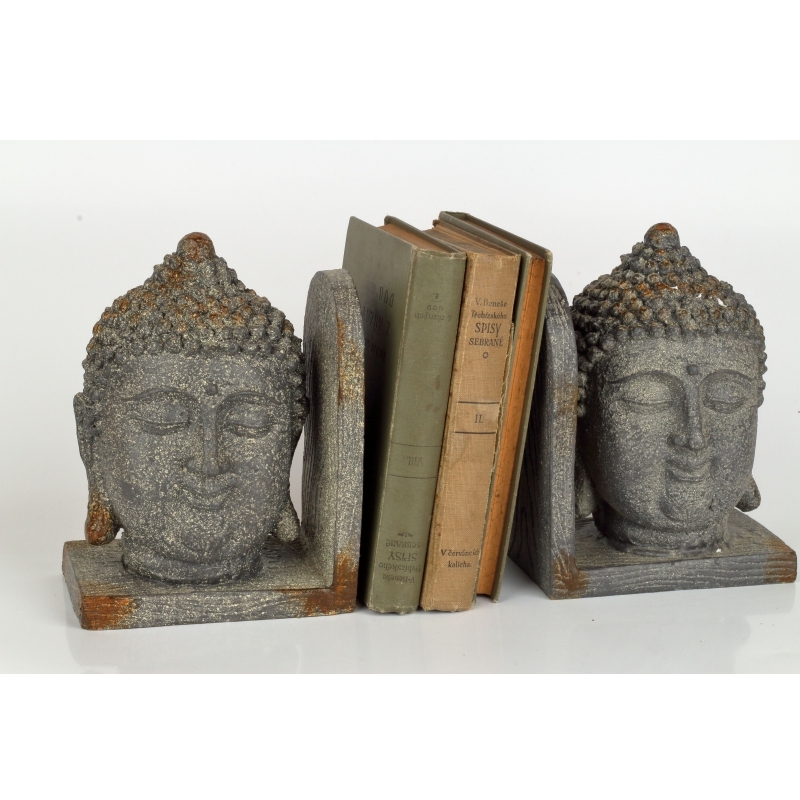 Zarážka na knihy BUDDHA 2ks 15x13x18cm