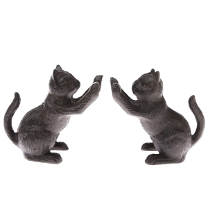 Zarážka na knihy kočky 12x12x6cm