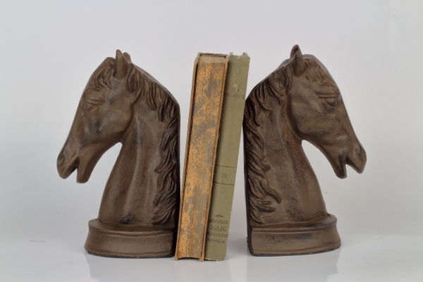 Zarážka na knihy koně (sada 2ks) 23x9x19cm