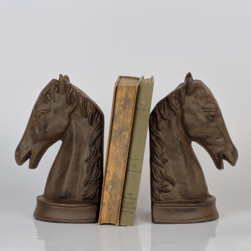 Zarážka na knihy koně (sada 2ks) 23x9x19cm