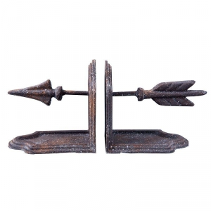 Zarážka na knihy šipka (sada 2ks) 27x8x12cm