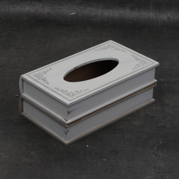 Zásobník na kosmetické ubrousky kniha 27x10x16cm