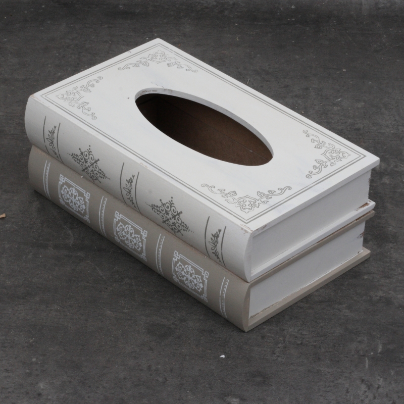 Zásobník na kosmetické ubrousky kniha 27x10x16cm