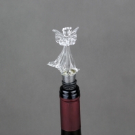 Zátka na láhev vína - anděl 13,5cm