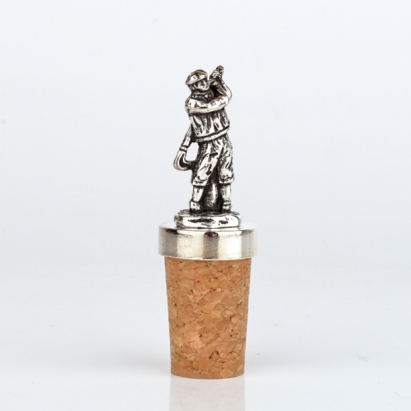 Zátka na víno golfista - dárek pro golfistu 7cm