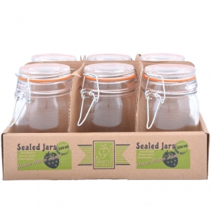 Zavařovací sklenice s těsněním (set 6 ks) 230ml