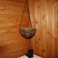 Závěs na květiny s motýlem 