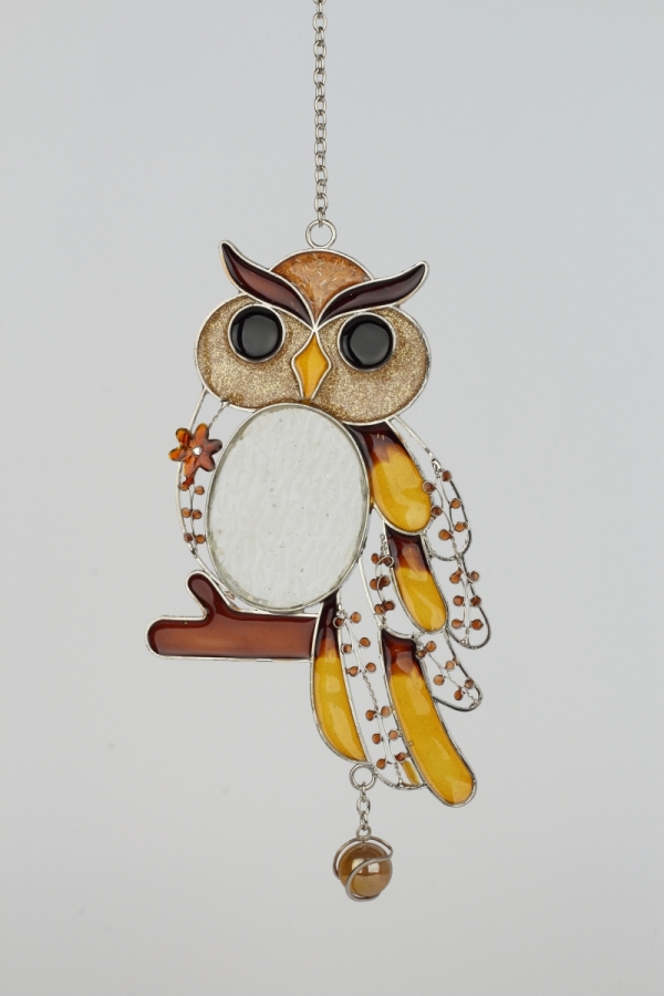 Závěs sova Tiffany 24cm typB