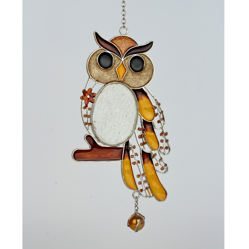 Závěs sova Tiffany 24cm typB