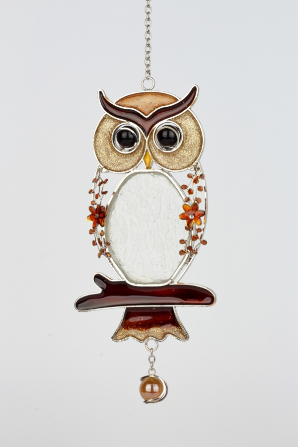 Závěs sova Tiffany 24cm 