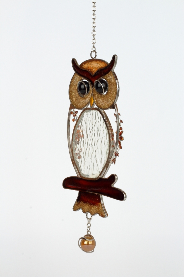 Závěs sova Tiffany 24cm 