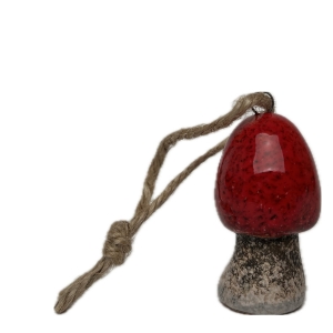 Závěsná dekorace keramická houba 3x3x5cm Typ B