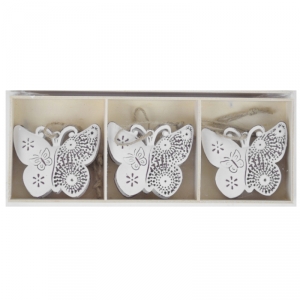 Závěsná dekorace motýl zdobený 