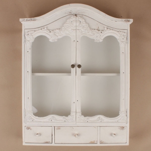 Závěsná skříňka bílá 60×13,5 ×75cm