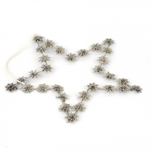 Závěsná vánoční dekorace hvězda 28cm