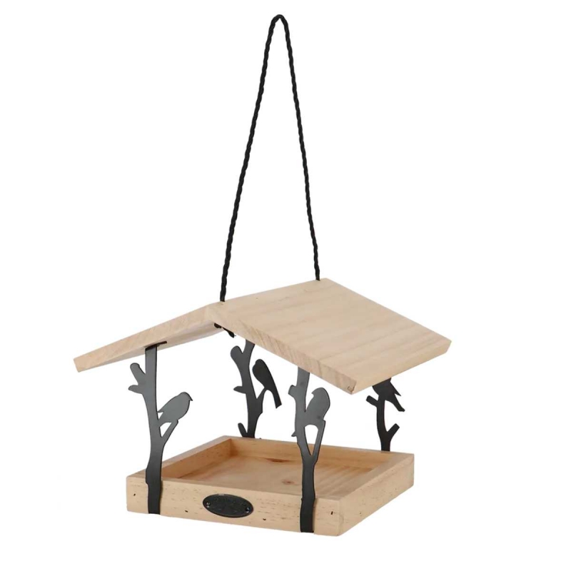 Závěsné dřevěné krmítko pro ptáky Chiffchaff 24,5 cm