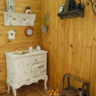 Závěsné hodiny - kovové  červené Paris 20cm