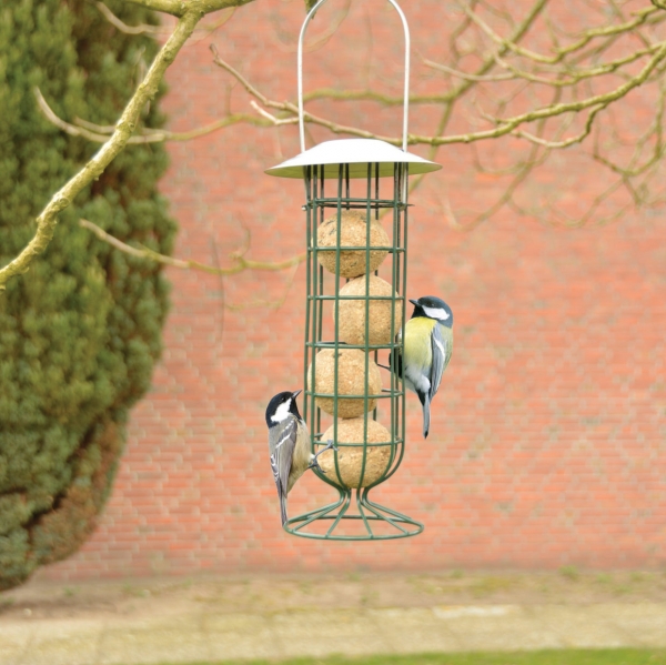 Závěsné krmítko pro ptáčky se zinkovou stříškou