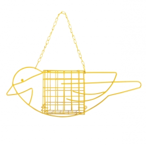 Závěsné krmítko pro ptáky BIRD na lůj žlutá