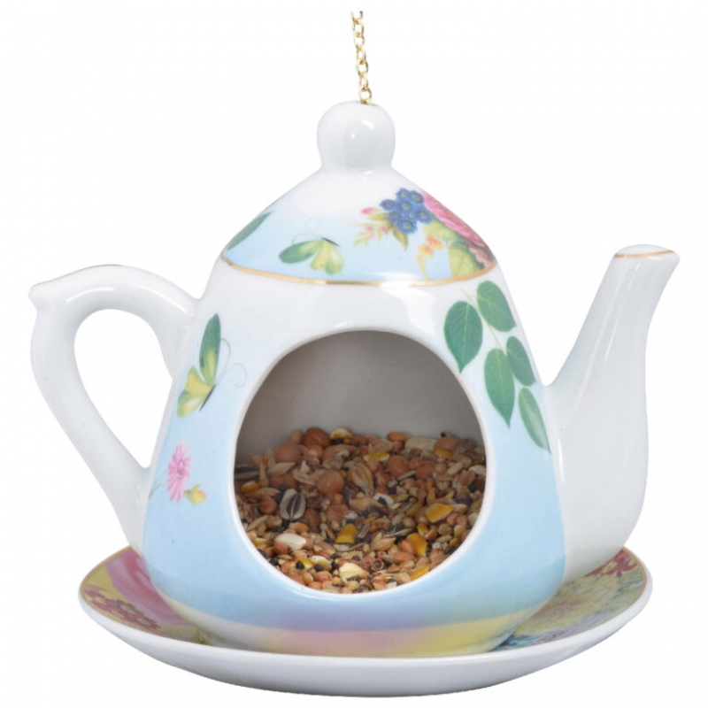 Závěsné krmítko pro ptáky konvička modrá