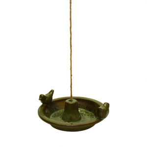 Závěsné krmítko pro ptáky, zelené 27,6x30x10,2cm