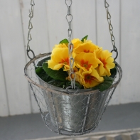 Závěsné květináče kovové (set 4ks) pr. 15-24cm