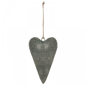 Závěsné srdce květinové 10x6,2x1cm