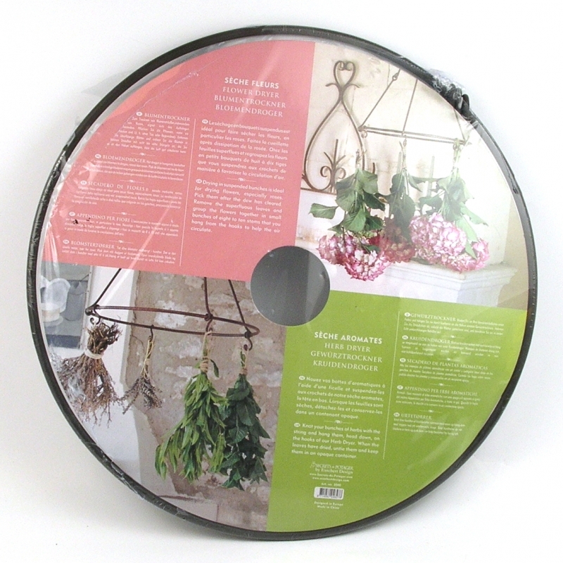 Závěsný kruh na sušení bylinek 30cm- VYŘAZENO dek4918