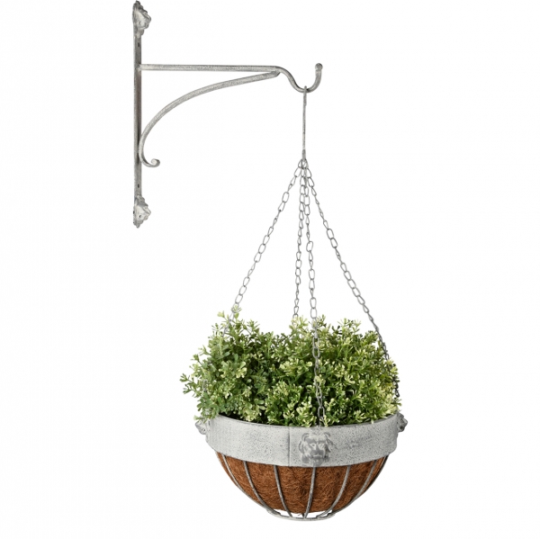 Závěsný květináč 26 x 26 x 16 cm lví hlavy